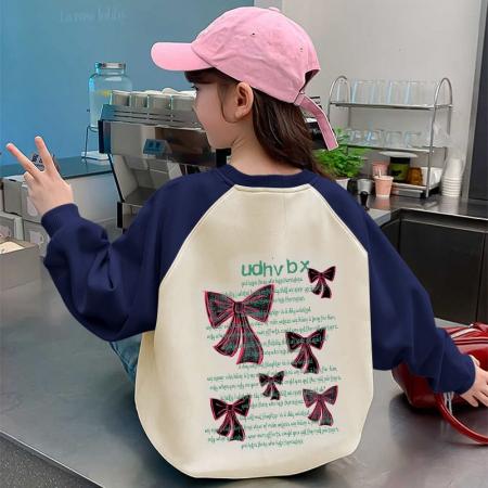 儿童装洋气春秋款秋季潮卫衣新款秋装套头中大童上衣女童 童装批发宝宝服饰批发