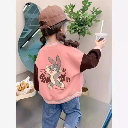 女童外套冬季款新款洋气时髦宝宝衣服秋季儿童装冬装棒球服.. 童装批发宝宝服饰批发