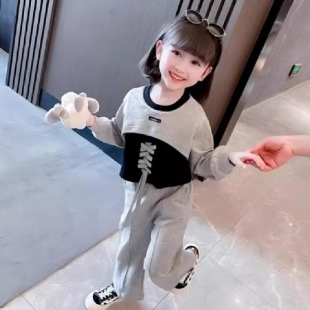 女童套装春秋季新款洋气时髦春款网红衣服女孩宝宝儿童装春装 童装批发宝宝服饰批发
