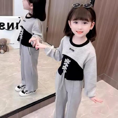 女童套装春秋季新款洋气时髦春款网红衣服女孩宝宝儿童装春装 童装批发宝宝服饰批发