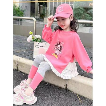 女童卫衣套装春秋新款洋气中小童宝宝运动时髦网红秋装两件套 童装批发宝宝服饰批发