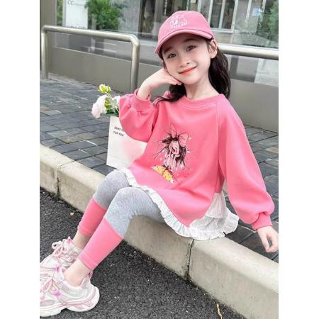 女童卫衣套装春秋新款洋气中小童宝宝运动时髦网红秋装两件套 童装批发宝宝服饰批发