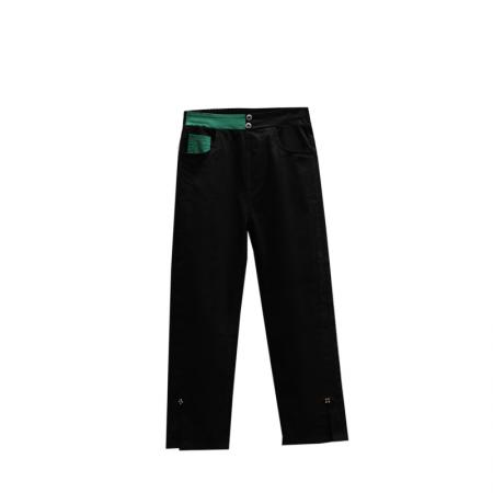 FA50080# 冬新款大码休闲欧版弹力直筒女裤胖MM加绒加厚简约高腰女长裤 服裝批發女裝批發服飾貨源