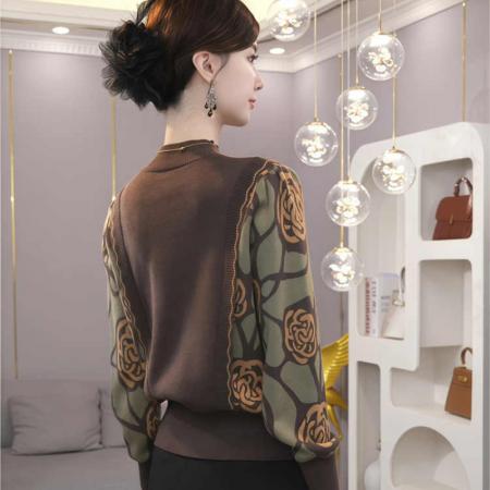 FA50095# 早秋新款女装穿搭毛衣慵懒高级感假两件针织衫上衣内搭打底衫 服裝批發女裝批發服飾貨源