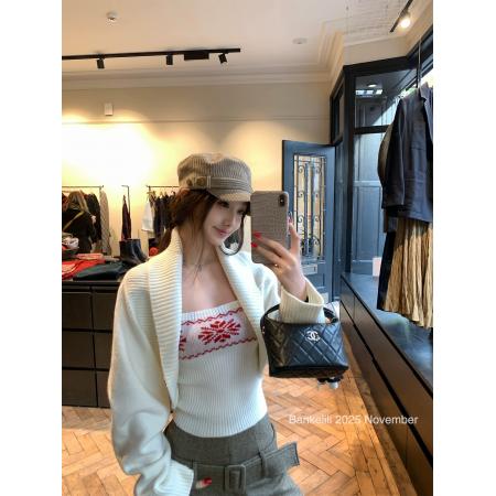 FA50114# 雾岛观雪'费尔岛坎肩罩衫/吊带针织两件套女冬 服裝批發女裝批發服飾貨源