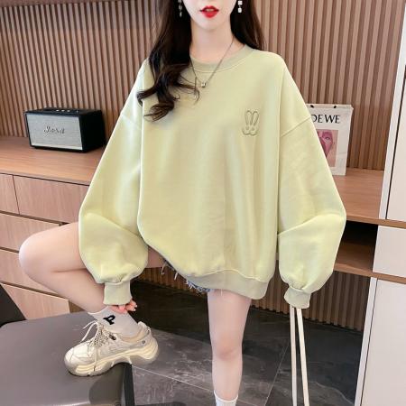 FA50130# 仿华棉复合贝贝绒卫衣女加绒加厚 服裝批發女裝批發服飾貨源