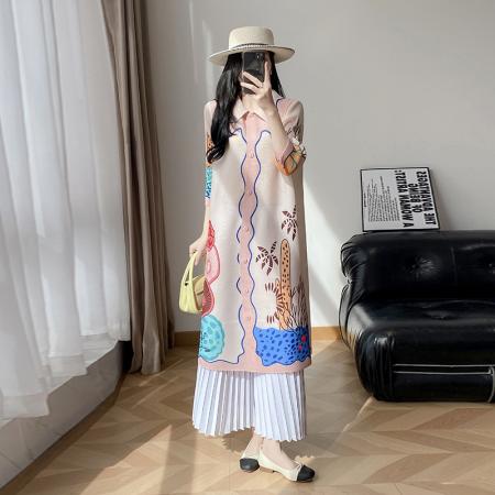 FA50213# 高端褶皱连衣...