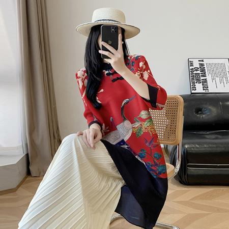 FA50214# 新款连衣裙小众设计改良旗袍秋装新款高端气质复古大码女装 服裝批發女裝批發服飾貨源