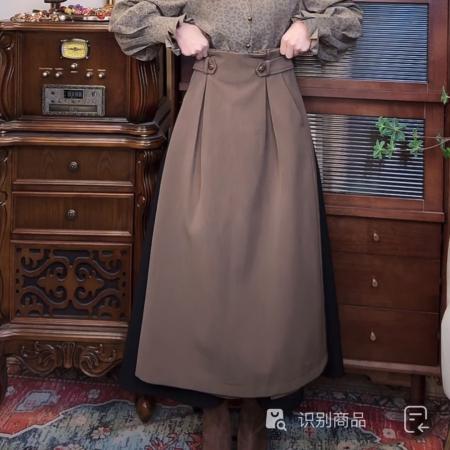 FA50247# 秋冬复古气质暗花豹纹设计感衬衫 服裝批發女裝批發服飾貨源