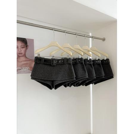 FA50295# 秋冬针织呢短款辣妹裙裤宽腰带半身裙裙子女 服裝批發女裝批發服飾貨源