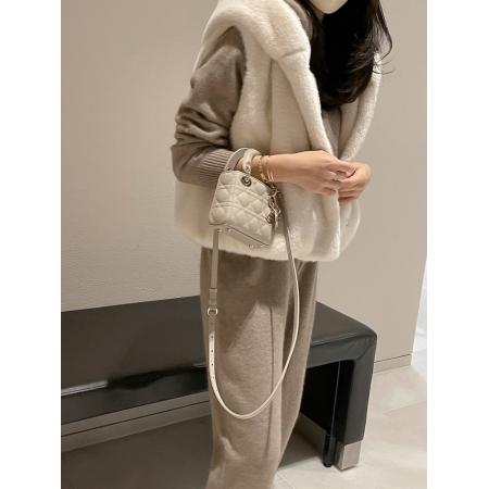 FA50328# 大气奢华韩国Chic毛毛马甲连帽水貂毛皮草宽松坎肩韩版马夹外套 服裝批發女裝批發服飾貨源