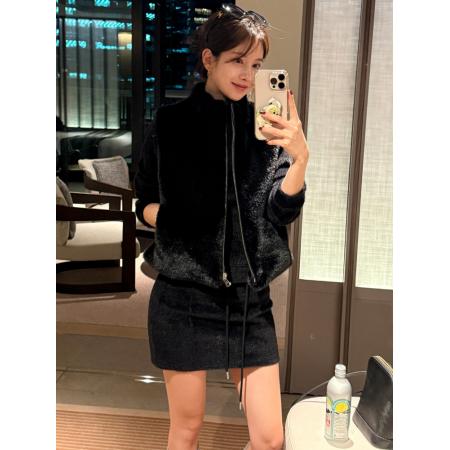 FA50332# 气质高雅韩国chic时尚水貂毛皮草马甲开衫韩版毛毛马夹外套 服裝批發女裝批發服飾貨源