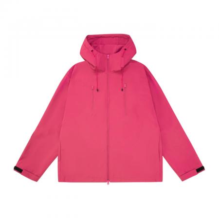 FA50408# 玫红色冲锋衣外套女登山服新款夏季防晒衣美式秋户外运动穿搭 服裝批發女裝批發服飾貨源