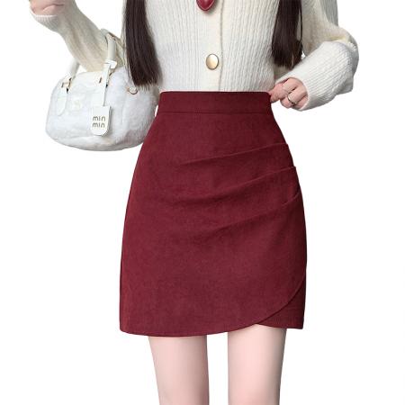 FA50410# 新款韩版秋冬季新款气质高腰性感黑色不规则显瘦辣妹短裙 服裝批發女裝批發服飾貨源