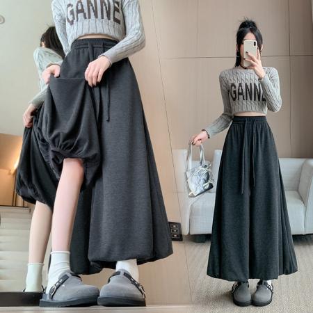 FA50419# 花苞裙裤女秋冬季新款高腰宽松显瘦垂感灯笼裤糯米裤阔腿裤 服裝批發女裝批發服飾貨源