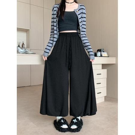 花苞裙裤女秋冬季新款高腰宽松显瘦垂感灯笼裤糯米裤阔腿裤 服裝批發女裝批發服飾貨源