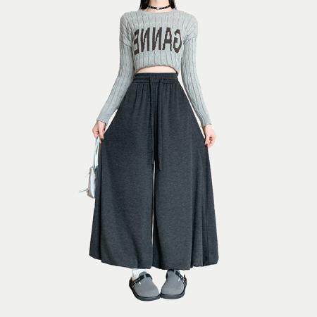 花苞裙裤女秋冬季新款高腰宽松显瘦垂感灯笼裤糯米裤阔腿裤 服裝批發女裝批發服飾貨源