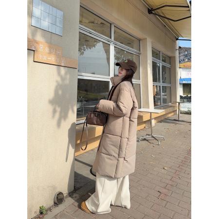 FA50437# 冬季新款棉服女宽松大码学生棉袄气质小众中长款韩版加厚棉衣外套 服裝批發女裝批發服飾貨源