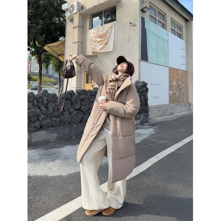 FA50437# 冬季新款棉服女宽松大码学生棉袄气质小众中长款韩版加厚棉衣外套 服裝批發女裝批發服飾貨源