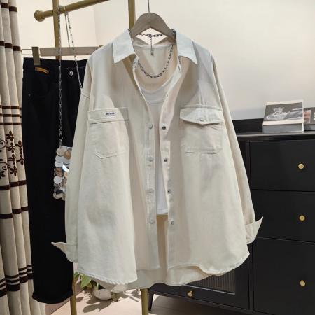 秋季新款韩系chic纯棉设计感小众别致长袖法式上衣衬衣高级感 服裝批發女裝批發服飾貨源