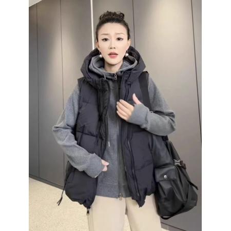 高级感羽绒马甲女款秋冬新款爆款休闲气质百搭马夹 服裝批發女裝批發服飾貨源