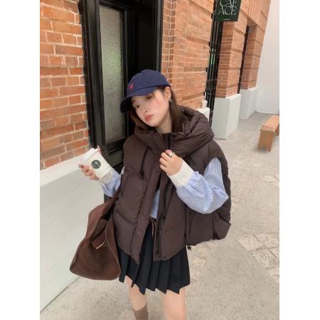 高级感羽绒马甲女款秋冬新款爆款休闲气质百搭马夹 服裝批發女裝批發服飾貨源