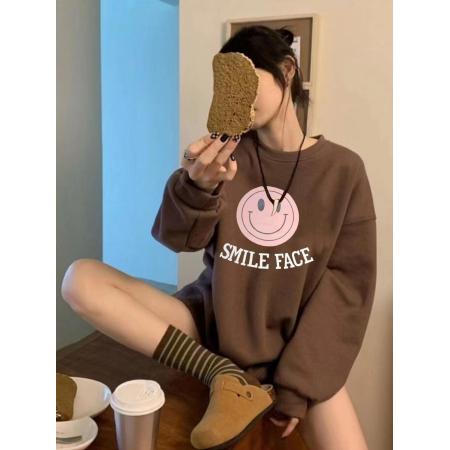 CX13611# 最便宜服饰批发 大卫衣韩版小众休闲情侣卫衣女ins慵懒设计感外套