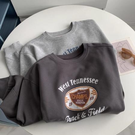 CX13611# 最便宜服饰批发 超火cec卫衣女春秋韩版oversize无帽薄款外套ins潮学生宽松上衣服