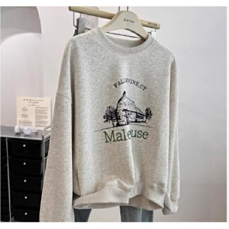 CX13611# 最便宜服饰批发 超火cec卫衣女春秋韩版oversize无帽薄款外套ins潮学生宽松上衣服