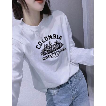 CX13611# 最便宜服饰批发 纯棉长袖t恤女宽松韩版ins潮春夏季新款中长款半袖上衣ins潮