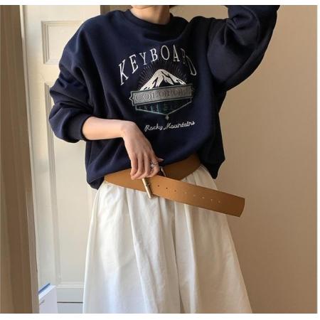 CX13611# 最便宜服饰批发 超火cec卫衣女春秋韩版oversize无帽薄款外套ins潮学生宽松上衣服