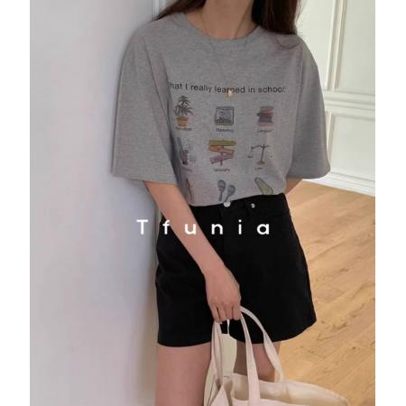 CX13611# 最便宜服饰批发 纯棉短袖t恤女宽松韩版ins潮春夏季新款中长款半袖上衣ins潮