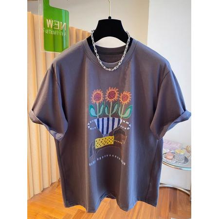 CX13611# 最便宜服饰批发 纯棉短袖t恤女宽松韩版ins潮春夏季新款中长款半袖上衣ins潮