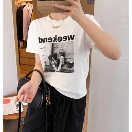 CX13611# 最便宜服饰批发 纯棉短袖t恤女宽松韩版ins潮春夏季新款中长款半袖上衣ins潮