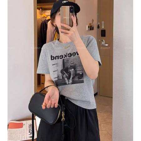CX13611# 最便宜服饰批发 纯棉短袖t恤女宽松韩版ins潮春夏季新款中长款半袖上衣ins潮