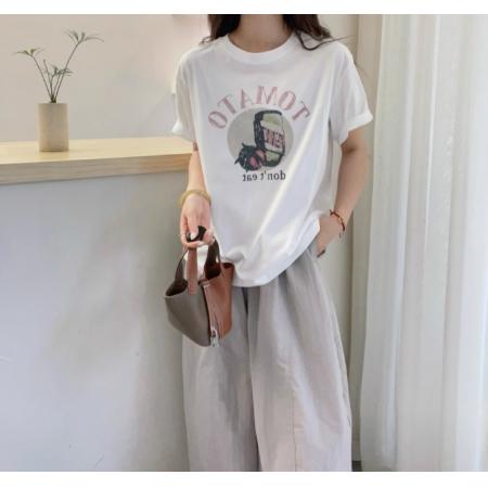 CX13611# 最便宜服饰批发 纯棉短袖t恤女宽松韩版ins潮春夏季新款中长款半袖上衣ins潮