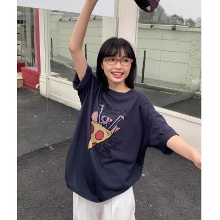 CX13611# 最便宜服饰批发 纯棉短袖t恤女宽松韩版ins潮春夏季新款中长款半袖上衣ins潮