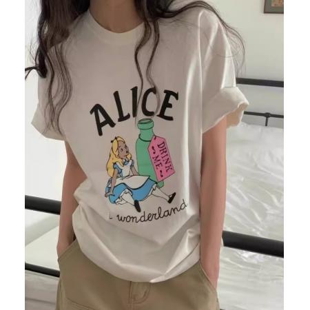 CX13611# 最便宜服饰批发 纯棉短袖t恤女宽松韩版ins潮春夏季新款中长款半袖上衣ins潮