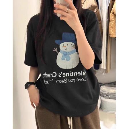 CX13611# 最便宜服饰批发 纯棉短袖t恤女宽松韩版ins潮春夏季新款中长款半袖上衣ins潮