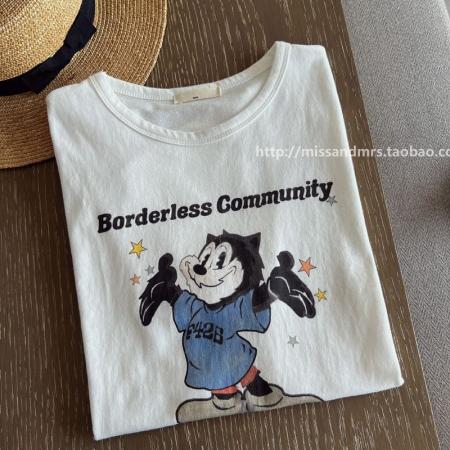 CX13611# 最便宜服饰批发 纯棉短袖t恤女宽松韩版ins潮春夏季新款中长款半袖上衣ins潮