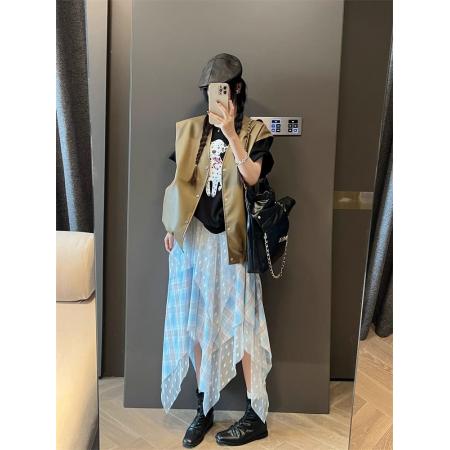 CX13611# 最便宜服饰批发 纯棉短袖t恤女宽松韩版ins潮春夏季新款中长款半袖上衣ins潮