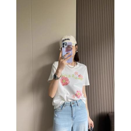 CX13611# 最便宜服饰批发 纯棉短袖t恤女宽松韩版ins潮春夏季新款中长款半袖上衣ins潮