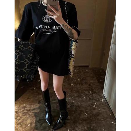 CX13611# 最便宜服饰批发 纯棉短袖t恤女宽松韩版ins潮春夏季新款中长款半袖上衣ins潮