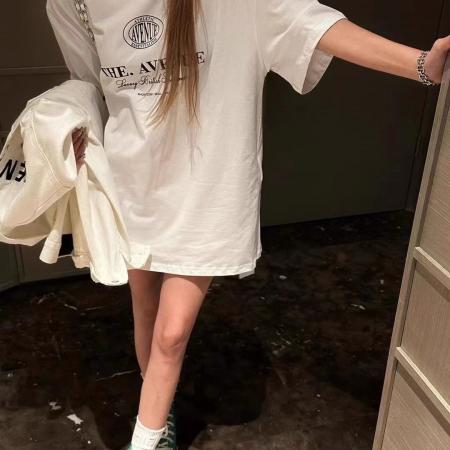 CX13611# 最便宜服饰批发 纯棉短袖t恤女宽松韩版ins潮春夏季新款中长款半袖上衣ins潮