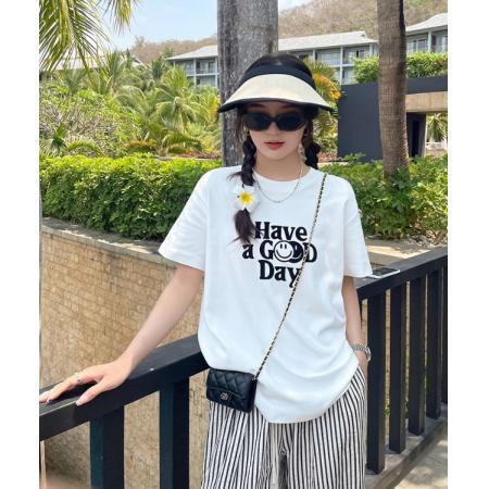 CX13611# 最便宜服饰批发 纯棉短袖t恤女宽松韩版ins潮春夏季新款中长款半袖上衣ins潮