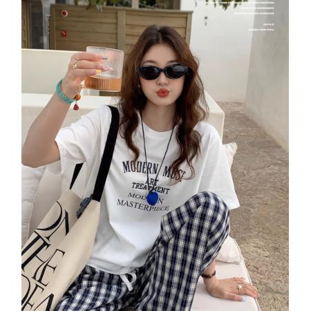 CX13611# 最便宜服饰批发 纯棉纯棉短袖t恤女宽松韩版ins潮春夏季新款中长款半袖上衣ins潮