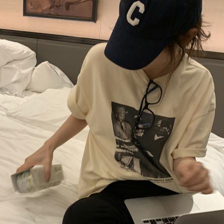 CX13611# 最便宜服饰批发 纯棉短袖t恤女宽松韩版ins潮春夏季新款中长款半袖上衣ins潮