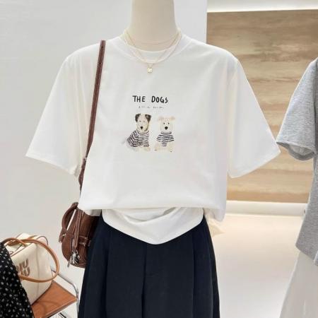 CX13611# 最便宜服饰批发 纯棉短袖t恤女宽松韩版ins潮春夏季新款中长款半袖上衣ins潮