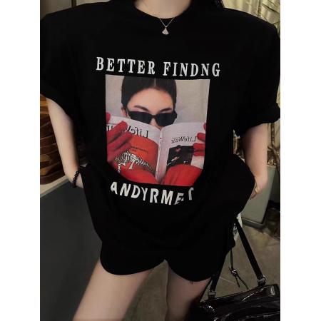 CX13611# 最便宜服饰批发 纯棉短袖t恤女宽松韩版ins潮春夏季新款中长款半袖上衣ins潮