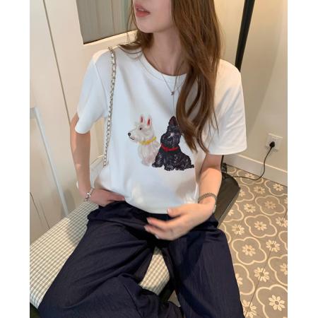 CX13611# 最便宜服饰批发 纯棉短袖t恤女宽松韩版ins潮春夏季新款中长款半袖上衣ins潮